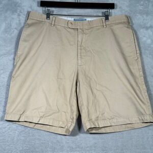 Peter Millar Shorts Mens 38 Beige Winston‎ Washed Twill Chino Pima Cotton